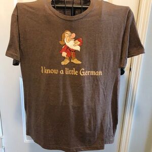 Disney  Grumpy Tee Shirt XL men or women. “ I know a little German”